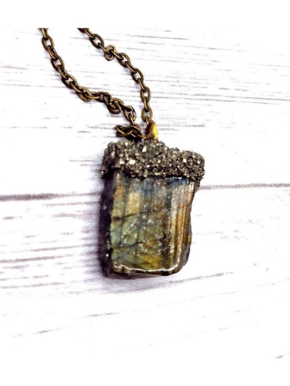 Labradorite crystal necklace